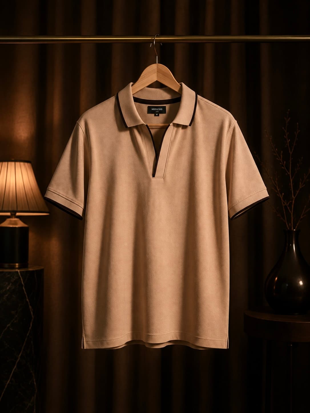 V-Neck Polo Tee